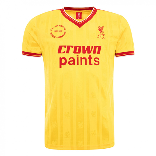 Liverpool Away Yellow Retro Jersey 1985-1986
