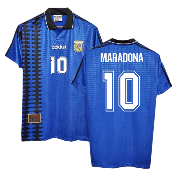 Argentina Away Maradona 10 Retro Jersey 1994-1995