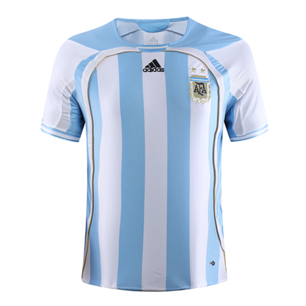 Argentina Home Retro Soccer Jersey 2006
