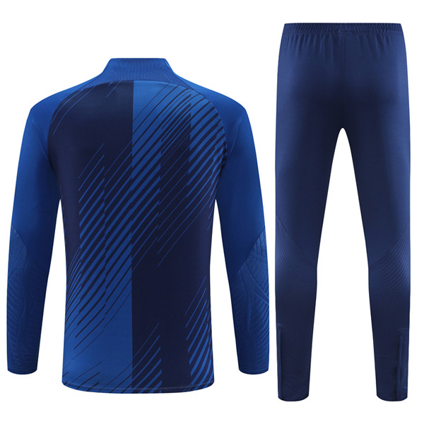 Barcelona Color Blue Zipper Tracksuit 23-24 - Image 2