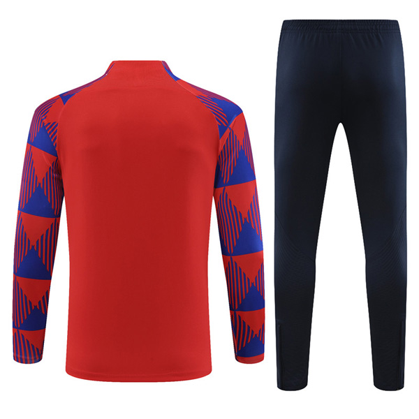 Barcelona Red Zipper Tracksuit 23-24 - Image 2
