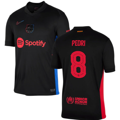 24-25 Barcelona Away PEDRI 8 Champions League Jersey