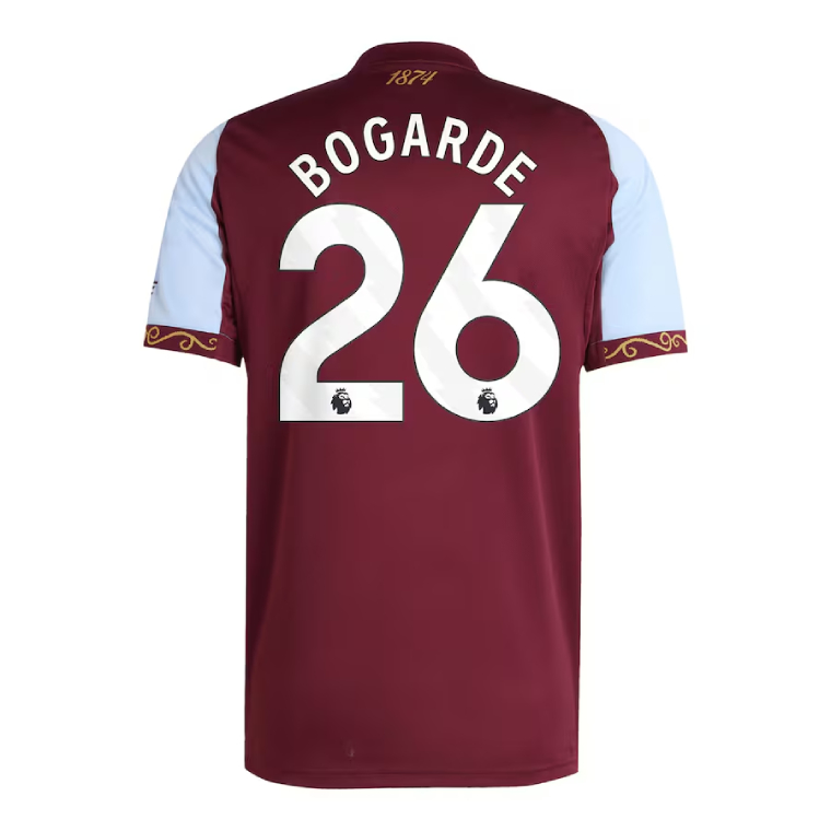 Aston Villa Home BOGARDE 26 Jersey 25-26