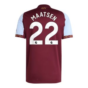Aston Villa Home MAATSEN 22 Jersey 25-26
