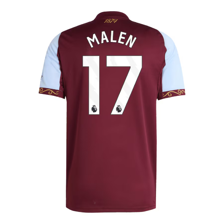 Aston Villa Home MALEN 17 Jersey 25-26