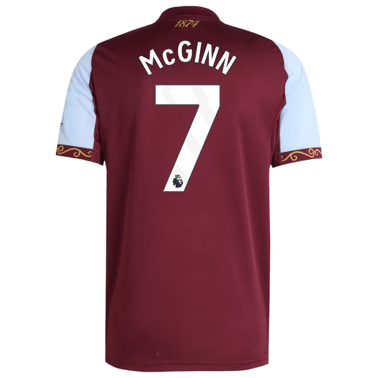 Aston Villa Home MCGINN 7 Jersey 25-26