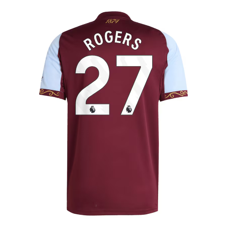 Aston Villa Home ROGERS 27 Jersey 25-26
