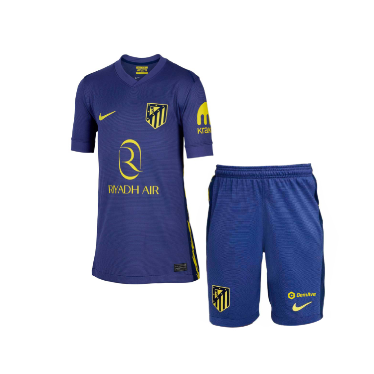 Atletico Madrid Away Jersey Kids Kit 25-26