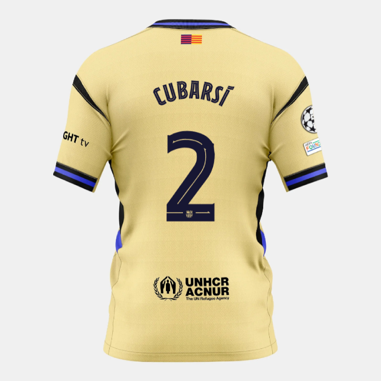 Barcelona Away CUBARSÍ 2 Champions League Jersey 25-26