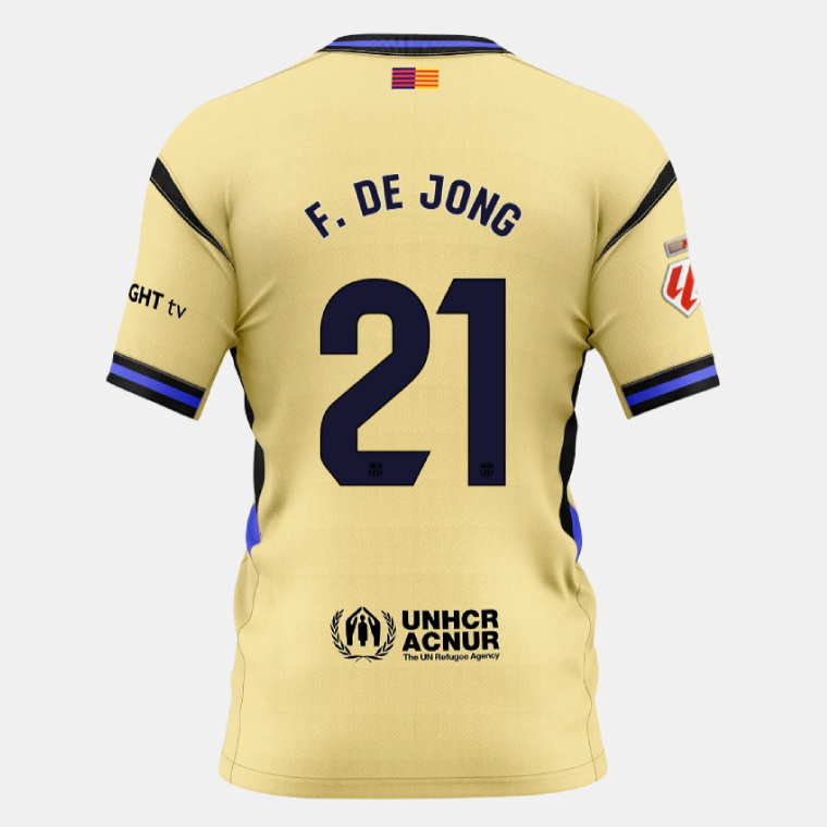 Barcelona Away F. DE JONG 21 Jersey 25-26