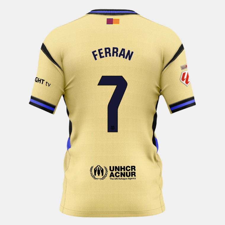 Barcelona Away FERRAN 7 Jersey 25-26