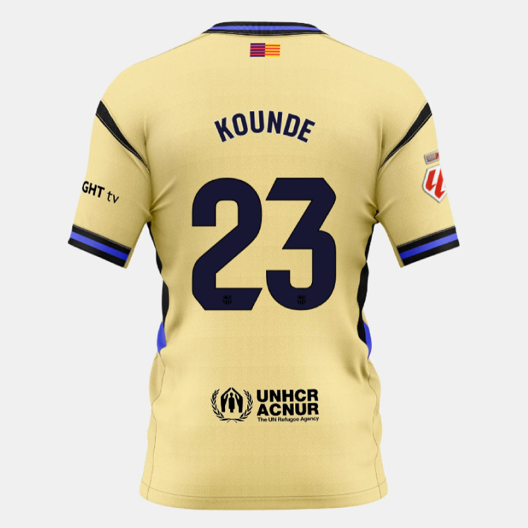 Barcelona Away KOUNDE 23 Jersey 25-26