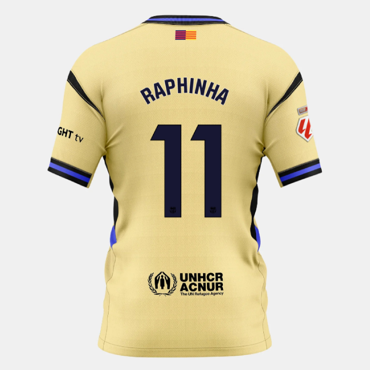 Barcelona Away RAPHINHA 11 Jersey 25-26