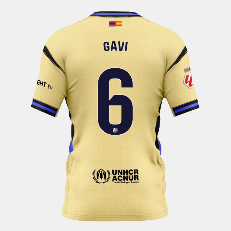 Barcelona Away X Kobe Bryant GAVI 6 Jersey 25-26 (Player Version)