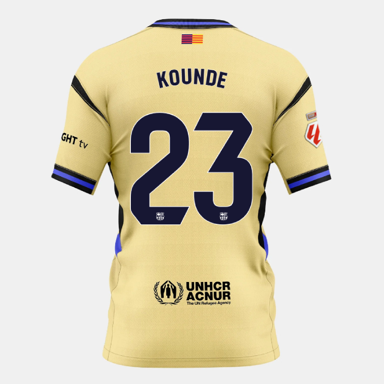 Barcelona Away X Kobe Bryant KOUNDE 23 Jersey 25-26 (Player Version)