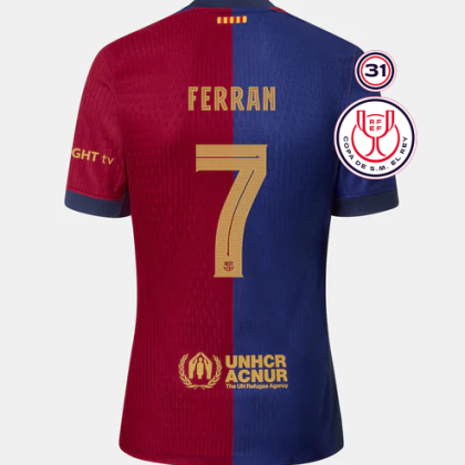 Barcelona Copa Del Rey Final FERRAN 7 Jersey 24-25
