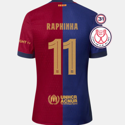 Barcelona Copa Del Rey Final RAPHINHA 11 Jersey 24-25
