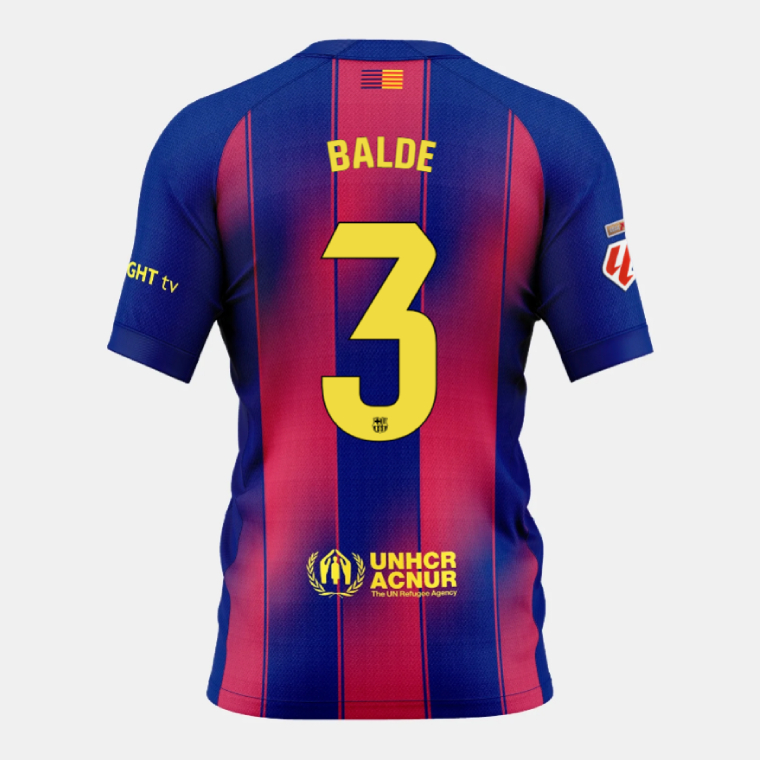 Barcelona Home BALDE 3 Jersey 25-26 (Player Version)