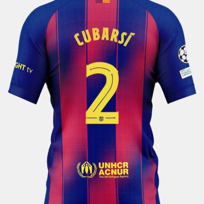 Barcelona Home CUBARSÍ 2 Champions League Jersey 25-26
