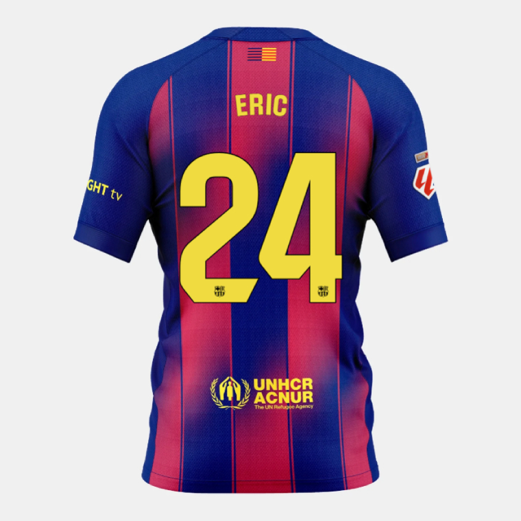 Barcelona Home ERIC 24 Jersey 25-26 (Player Version)