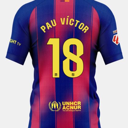 Barcelona Home PAU VÍCTOR 18 Jersey 25-26