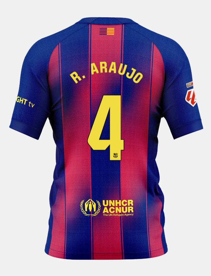 Barcelona Home R. ARAUJO 4 Jersey 25-26