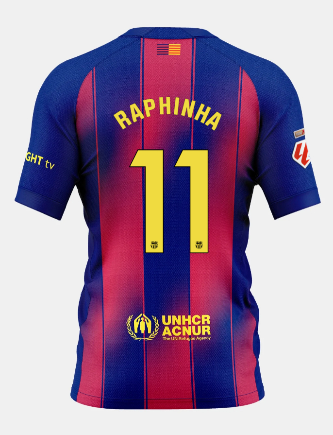 Barcelona Home RAPHINHA 11 Jersey 25-26