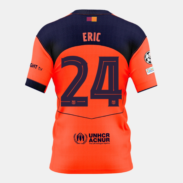 Barcelona Third ERIC 24 Jersey 25-26 (Player Version)