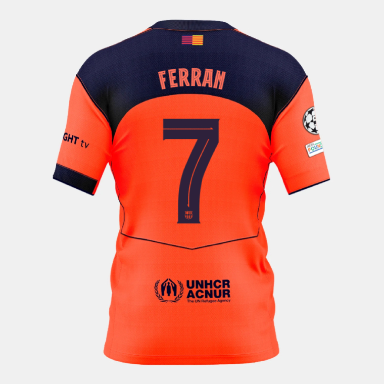 Barcelona Third FERRAN 7 Jersey 25-26 (Player Version)