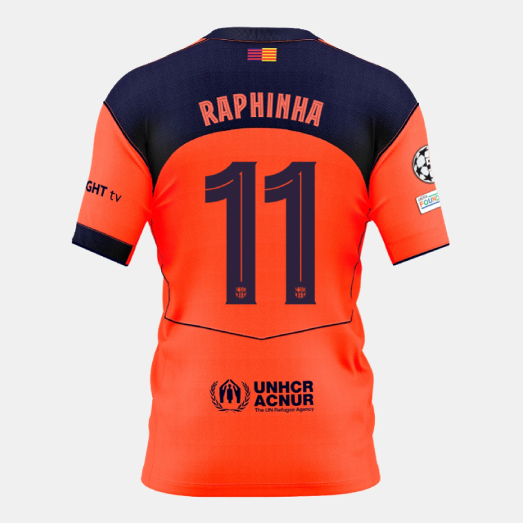 Barcelona Third RAPHINHA 11 Jersey 25-26 (Player Version)
