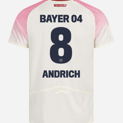 Bayer 04 Leverkusen Away ANDRICH 8 Jersey 25-26
