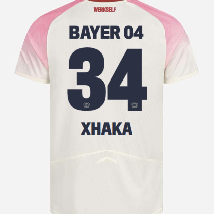 Bayer 04 Leverkusen Away XHAKA 34 Jersey 25-26
