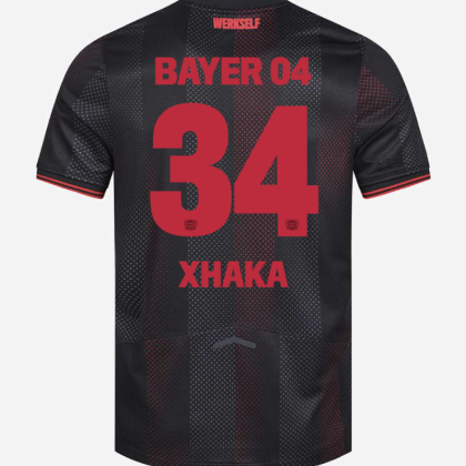 Bayer 04 Leverkusen Home XHAKA 34 Jersey 25-26