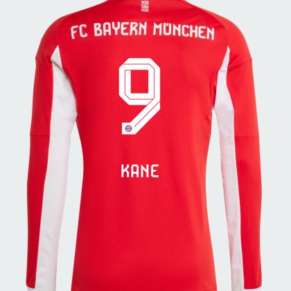 Bayern Munich Home Kane 9 Long Sleeve Jersey 25-26