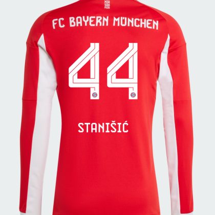 Bayern Munich Home Stanišić 44 Long Sleeve Jersey 25-26
