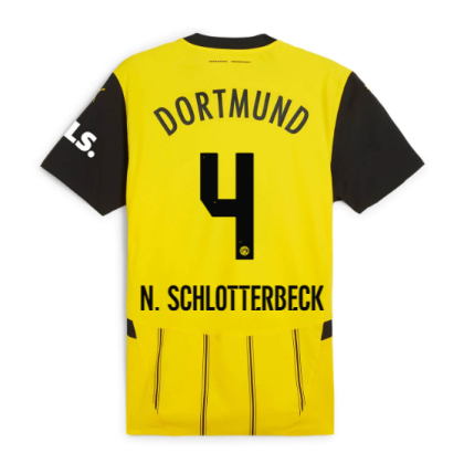 Borussia Dortmund Home N. Schlotterbeck 4 Jersey 24-25