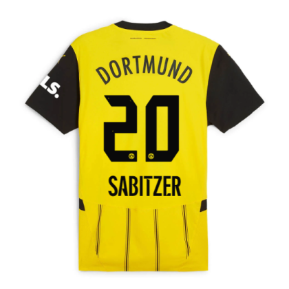Borussia Dortmund Home Sabitzer 20 Jersey 24-25