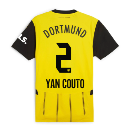 Borussia Dortmund Home Yan Couto 2 Jersey 24-25