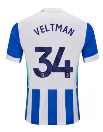 Brighton Hove Albion Home VELTMAN 34 Jersey 25-26