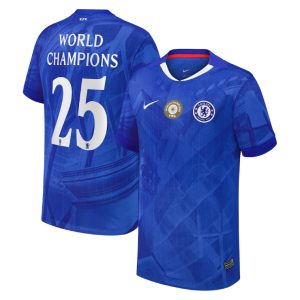 Chelsea Home Jersey 25-26 World Champions 25 Badge