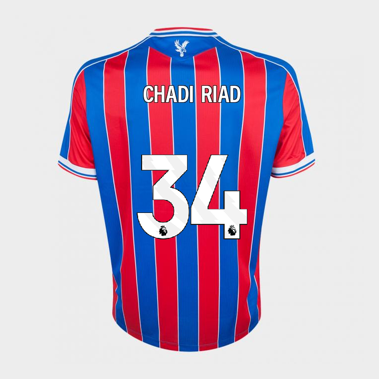 Crystal Palace Home CHADI RIAD 34 Jersey 25-26