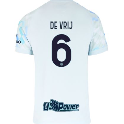 Inter Milan Away DE VRIJ 6 Jersey 25-26