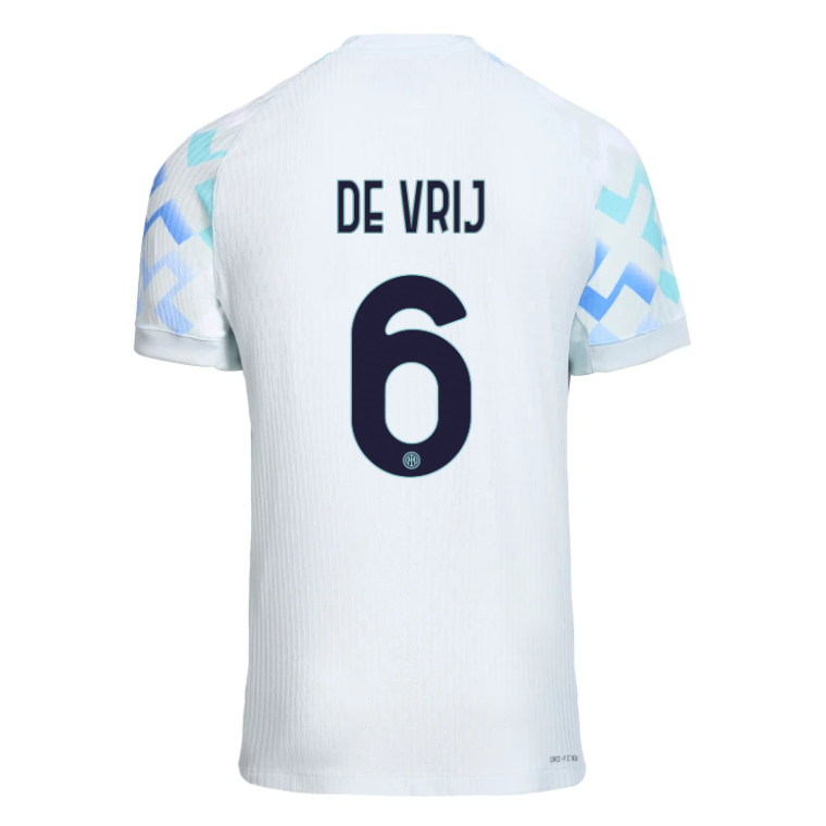 Inter Milan Away DE VRIJ 6 Jersey 25-26 (Player Version)