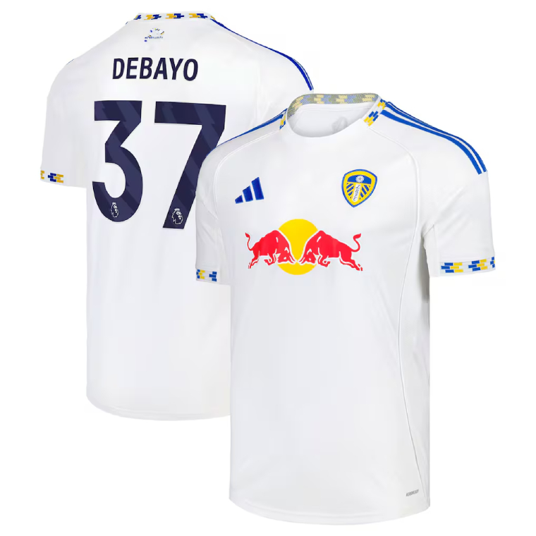 Leeds United Home DEBAYO 37 Jersey 25-26