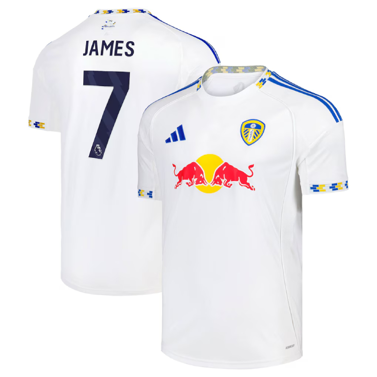 Leeds United Home JAMES 7 Jersey 25-26