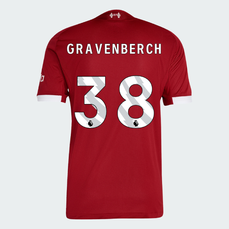 Liverpool Home GRAVENBERCH 38 Jersey 25-26 (Player Version)