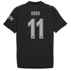 Manchester City Away DOKU 11 UCL Jersey 25-26