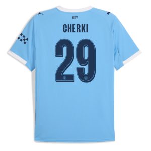 Manchester City Home CHERKI 29 UCL Jersey 25-26