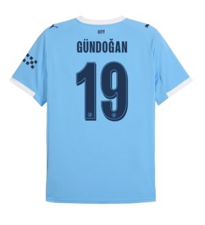 Manchester City Home Gündoğan 19 UCL Jersey 25-26