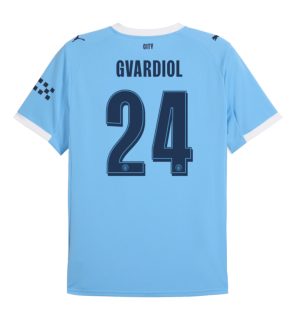 Manchester City Home Gvardiol 24 UCL Jersey 25-26